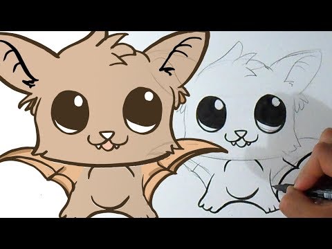 How to draw Cute Bat