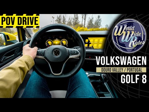 2020 Volkswagen Golf 8 (150HP, 1.5TSI) POV Drive | PORTUGAL Duoro Valley to Porto