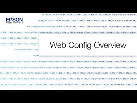 Epson WorkForce Pro Printers: Web Config Overview 