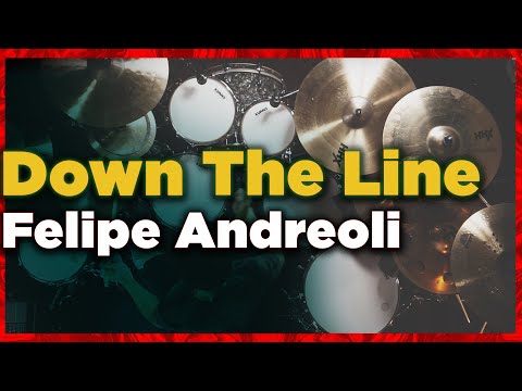 DOWN THE LINE - [DRUM PLAYTHROUGH] - Felipe Andreoli feat. Guthrie Govan - Bruno Valverde