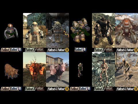 Evolution of Fallout Creatures - 1997 to 2018