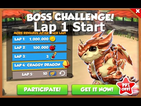 Craggy Dragon Boss Challenge Event-Dragon Mania legends | Lap 1 Start | DML