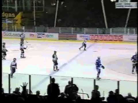 DEL 00-01 #42 Mannheim - Oberhausen 9-2 - alle Tore Teil 2