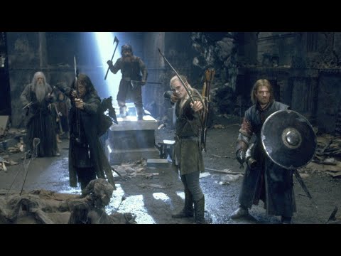 The Lord of The Rings - mines of moria's fight - (HD)