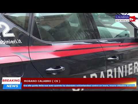Morano Calabro: muore cittadino 91enne, sbanda con sua auto schiantandosi contro un muro