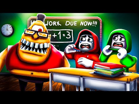 JJ and Mikey Escape From SCARY Mr. STINKY School in Roblox - Maizen