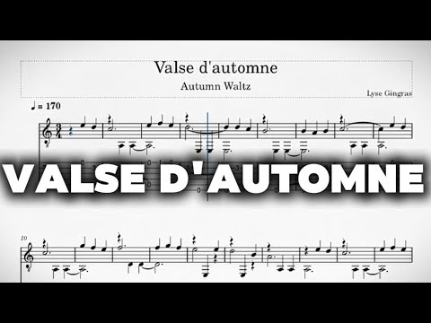 RCM Guitar Preparatory Level - VALSE D'AUTOMNE  (Notes + TAB)