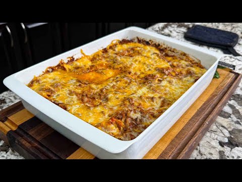 Easy Million Dollar Spaghetti Bake for the Whole Family