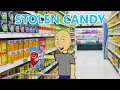 Classic Caillou Steals Candy From The Grocery Store GROUNDED