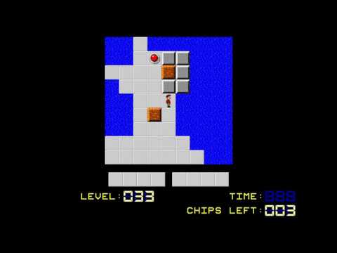 Chip's Challenge 1 - Level 33 - On The Rocks (No Commentary)