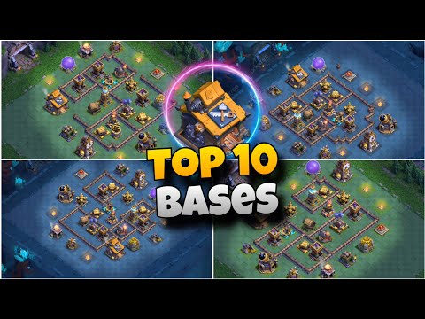 TOP 10 Best BUILDER HALL 10 CoC Bases of 2023 with Links | Builder Base 2.0