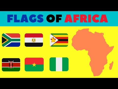 FLAGS OF AFRICA | AFRICAN FLAGS |KIDS LEARNING VIDEOS|EDUCATIONAL VIDEOS |KIDS VIDEOS| DONUT KIDS TV