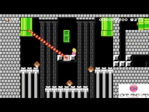 Escaping Bowser's Castle (Super Mario Maker)