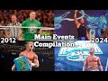 All Of WWE PPV Main Events Match Card Compilation (2012 - 2024)