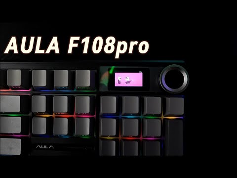 Review of the AULA F108 Pro full-sized mechanical keyboard--Gradient grey