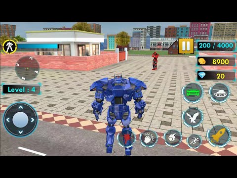 Police Tank Robot Game Car War - Android Gameplay #3