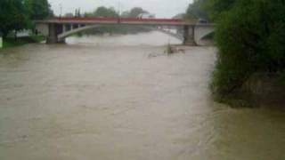 preview picture of video 'Powódź rzeka Soła Oświęcim Centrum'