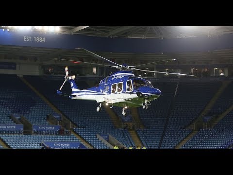 Leicester City owner helicopter crashes: the moment aircraft was out of control.