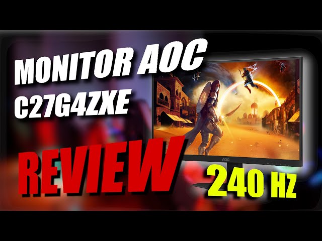 Vídeo relacionado con AOC Gaming C27G4ZXED - 27 Pulgadas FHD Curved Monitor, 280 Hz, 1ms, HDR10, FreeSync Premium 1920x1080, HDMI, DisplayPort Negro/Gris, 27 Pulgada FHD Curvo, Soporte Fijo