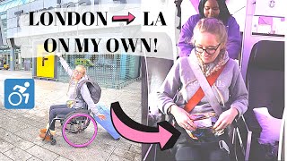 ♿️FLYING SOLO AS A WHEELCHAIR USER LONDON - LA✈️  | 🔴LIVE TOILET FOOTAGE & MUCH MORE....