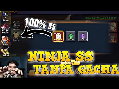 DAPAT NINJA SS 100% TANPA GACHA. JANGAN ASAL BUANG INI, DIGINIIN AJAH - Ultimate Legend Six Path