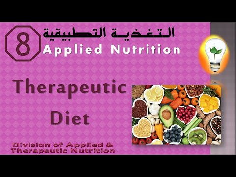 Applied Nutrition Ch 2 Meal Planning part 01 تغذية تطبيقية