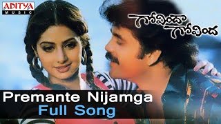 Premante Nijamga Song Lyrics - Govinda Govinda