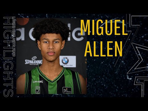 MIGUEL ALLEN FUTURA PROMESA DEL JUVENTUT DE BADALONA HIGHLGIHTS VS MATARO LIGA EBA 2021 29PTS 35 RKG