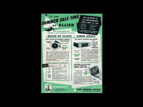 1957 Allied Radio -  Summer Sale Time at Allied (summer specials #169)