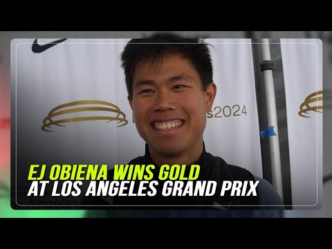 EJ Obiena wins gold at Los Angeles Grand Prix