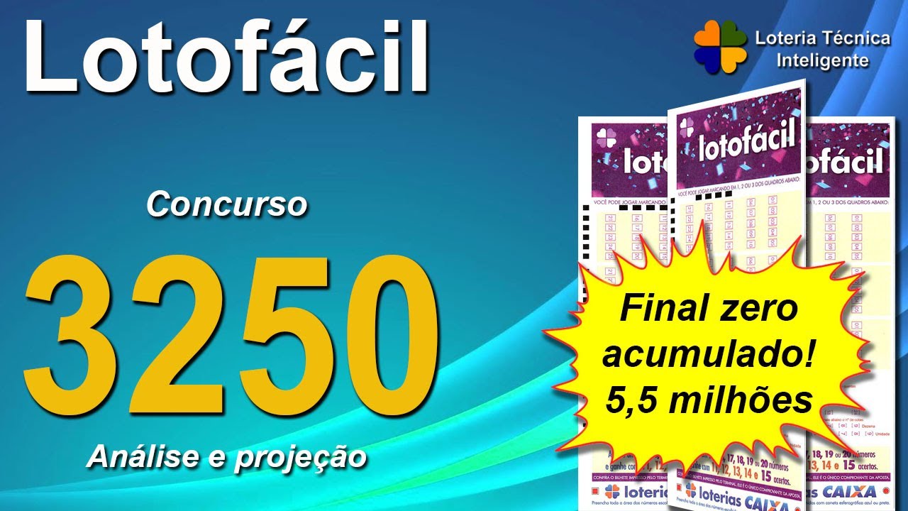 ANÁLISE E PROJEÇÃO PARA O CONCURSO 3250 DA LOTOFÁCIL