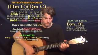 1 Night (Lil Yachty) Guitar Lesson Chord Chart - Dm C