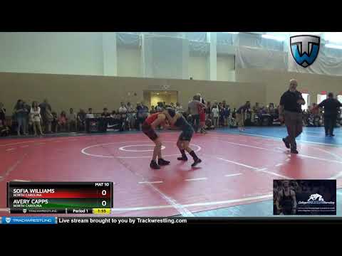 Girls FS 12U 65-70 Sofia Williams North Carolina Vs Avery Capps North Carolina