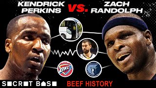 Kendrick Perkins and Zach Randolph beefed so hard on the court they almost fought off it