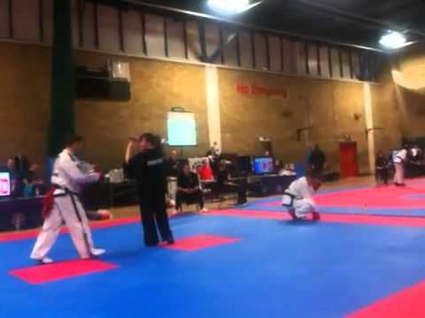 Lee Hollingsworth Vs Ryan Marriott 2 - UK ITF  Taekwon-Do Welsh Championships 2012