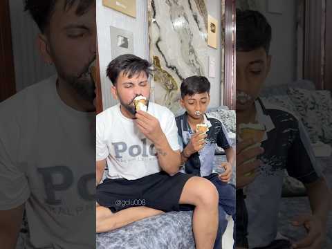 Ice cream खा के आया मजा🍦😂￼ #comedy #funny #youtubeshorts #summerofgoals #golu008 #icecream