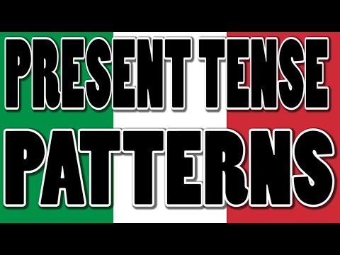 Italian present tense patterns