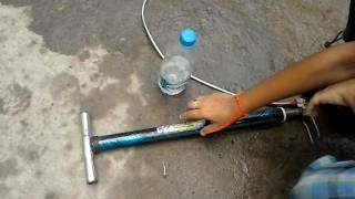 Water bottle rocket experiment #2