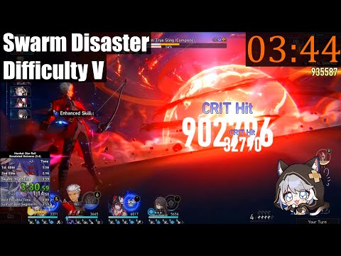 [WR] HSR Swarm Disaster Difficulty V in [3:44] | Simulated Universe Speedrun