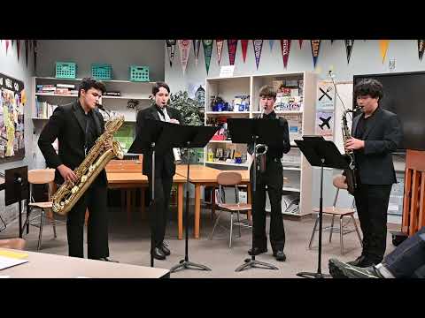 THS Sax Quartet "RILL" competing at Regional Solo Ensemble Contest