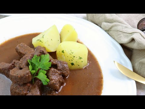 German Goulash - German Beef Stew With Rich Red Wine Gravy