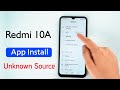 How To Allow Unknown Sources In Redmi 10A Fix Redmi 10A App Install Problem