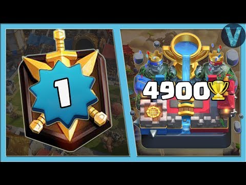 1 ЛВЛ ИДЕТ В ТОП! СМОГУ ПОКОРИТЬ 5000 КУБКОВ / CLASH ROYALE