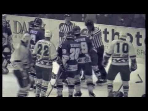 Olimpija Ljubljana vs. EK Zell am See - hockey fight