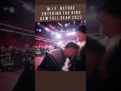 MJF "interacts" with a fan during his entrance at AEW Full Gear 2022 #SaltOfTheEarth #Shorts
