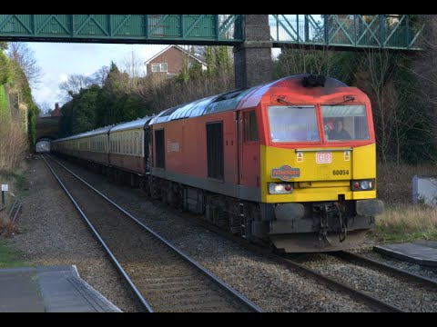 'The Mersey Weaver' DB 60054 & 60039 1Z31 Latchford Sidings to Folly Lane 30/01/2016