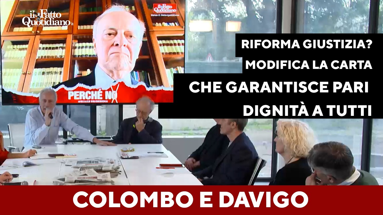 Referendum, Colombo e Davigo: “Riforma modifica impianto della Carta che garantisce pari dignità"