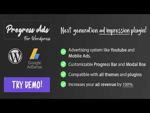 Progress Ads - WordPress Skippable Ads Plugin | Codecanyon Scripts and Snippets