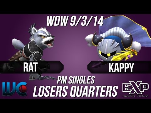 WDW 9/3/14 - Rat (Wolf) vs. Kappy (Meta Knight) PM Loser's Quarters