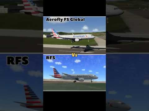 Aerofly FS Global vs RFS – A320 Landing at ZRH!